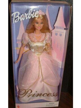 Barbie Princess Doll In Pink Gown 1999 Mattel New In Damaged Box
